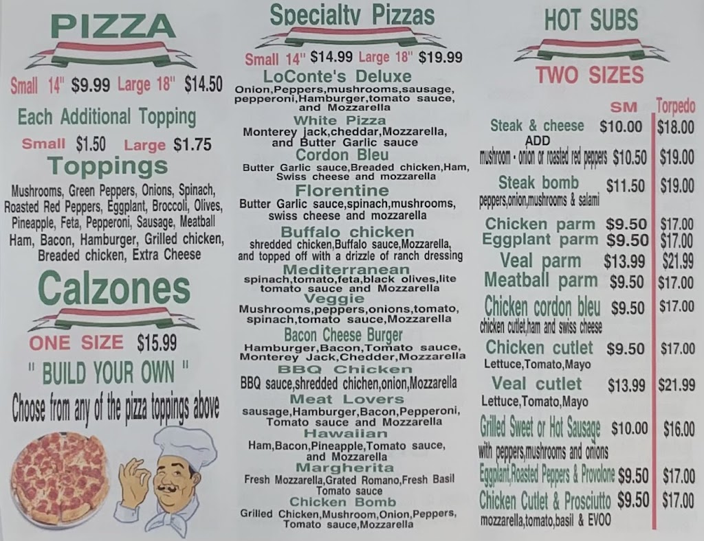 LoContes Subs and Pizza | 689 Prospect St, Methuen, MA 01844, USA | Phone: (978) 208-0911